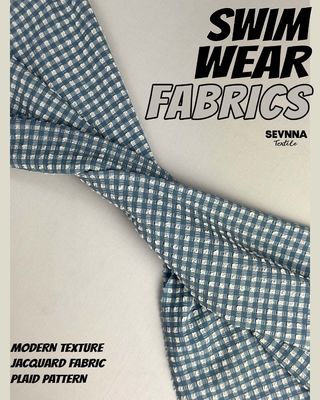 Premium teksturowana tkanina kąpielowa o szerokości 115 cm, masie 170 gm i stylowym teksturowanym wzorze dla kostiumów kąpielowych