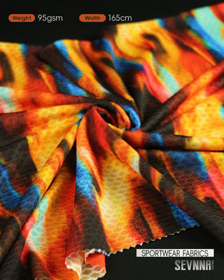 UPF 50+ Sun Protection Running Fabrics with 95sm Weight and 87% Polyester SD +13% Spandex Composition