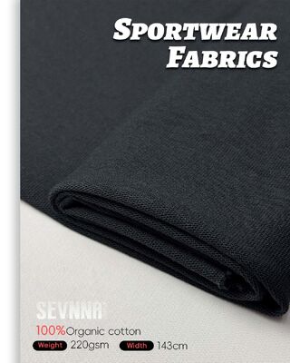 Tkanina rowerowa 220gsm, 100% bawełna organiczna o wysokiej wytrzymałości do produkcji wysokiej jakości tekstyliów rowerowych