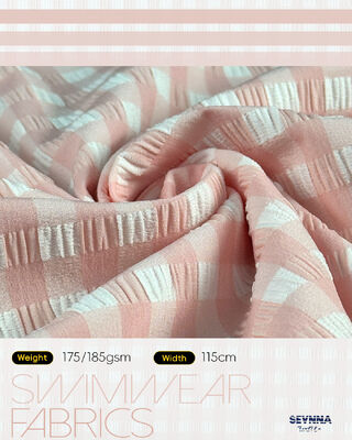 Tkanina do kostiumów kąpielowych odporna na chlor, przyjazna dla środowiska, o właściwościach dwukierunkowych, elastycznych i szybkiego suszenia