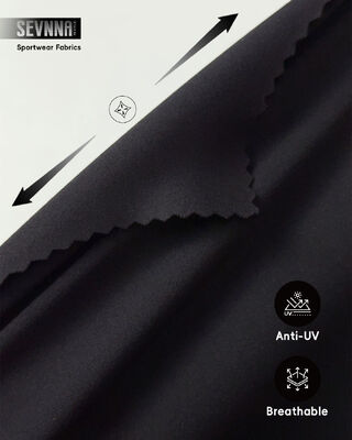 Dzianina sportowa 75% Nylon + 25% Spandex o wysokiej oddychalności i szybkim schnięciu do produkcji odzieży sportowej