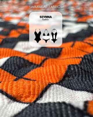 Wysokiej odporności na barwy tkanina do pływania z UPF 50+ ochroną przeciwsłoneczną i 95% recyklingu nylonu