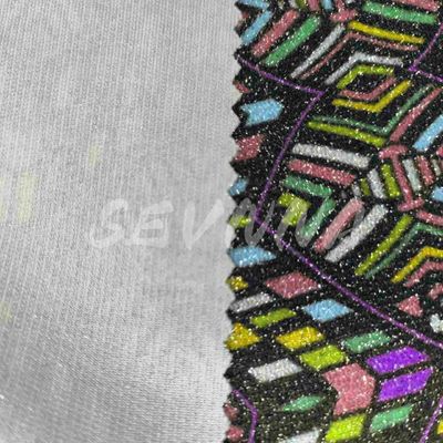 Gęstość Jacquard Włókna dziane podwójne Tkaniny Lato / Jesień Nosić Włókna poliestrowe z recyklingu