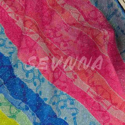 Miękka gęstość podwójnie dziana tkanina w stylowym stylu Jacquard z włókienami z recyklingu