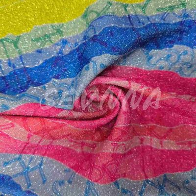Miękka gęstość podwójnie dziana tkanina w stylowym stylu Jacquard z włókienami z recyklingu