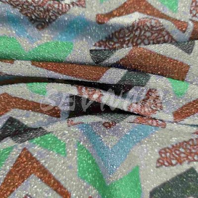 Wysokiej gęstości tkanina z podwójnej dzianiny 70% Poly z recyklingu 20% Metallic 10% EL I Jacquard Style