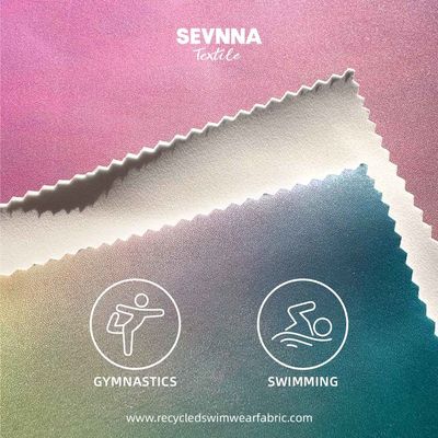 84%Polyester 16%Spandex Tkanina z recyklingu kostiumów kąpielowych Specyficzne dla płci
