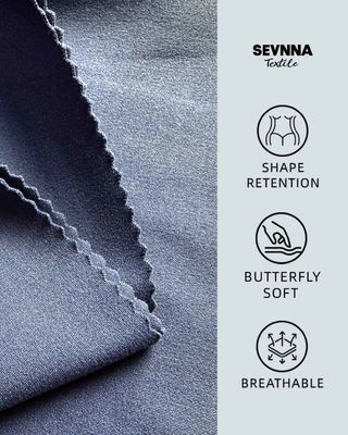 230 gm 77% Nylon na bazie biologicznej + 23% Czarny Spandex Strip Recykling Nylon Fabric SP7441
