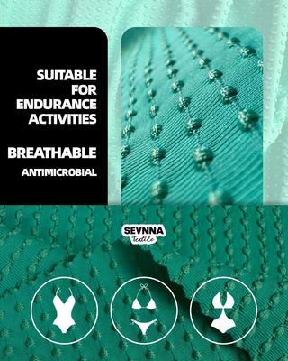 Środowiskowo przyjazne materiały z nylonu poddawanego recyklingowi 88% nylon poddawany recyklingowi 12% pas konstrukcyjny z spandeksu dla zrównoważonej odzieży aktywnej