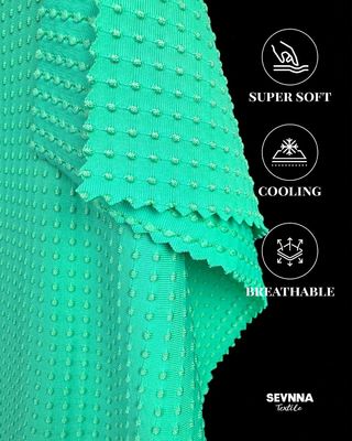 Środowiskowo przyjazne materiały z nylonu poddawanego recyklingowi 88% nylon poddawany recyklingowi 12% pas konstrukcyjny z spandeksu dla zrównoważonej odzieży aktywnej
