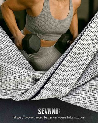 Wytrzymały Yoga Wear Tkanina Rozciąganie Anty Wodor Warp Płótno 4 Way Stretch