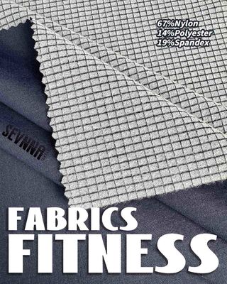 Wytrzymały Yoga Wear Tkanina Rozciąganie Anty Wodor Warp Płótno 4 Way Stretch