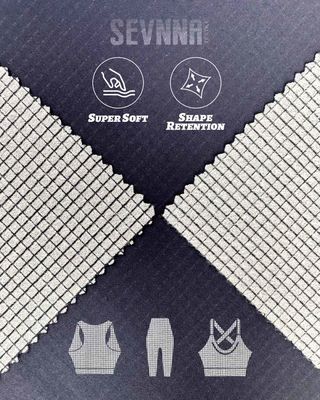Wytrzymały Yoga Wear Tkanina Rozciąganie Anty Wodor Warp Płótno 4 Way Stretch