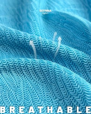 270 gm Tkanina z podwójnej dzianiny z poliestru z odzysku i spandeksu