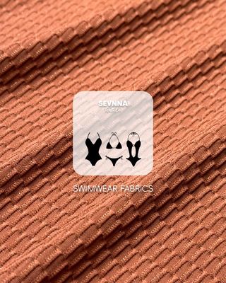 Premium teksturowana tkanina kąpielowa o szerokości 130 cm, wadze 250 gm i z recyklingu nylon kompozycja dla kostiumów kąpielowych o wysokiej wydajności