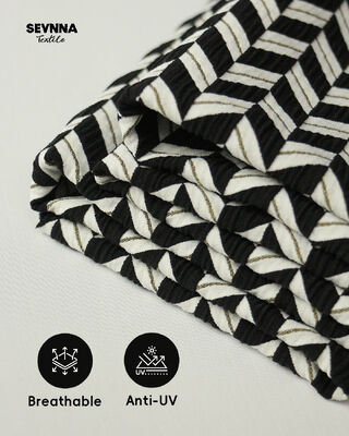 Ekologiczna tkanina z podwójnej dzianiną o masie 260 g, wszechstronna do noszenia latem i jesienią