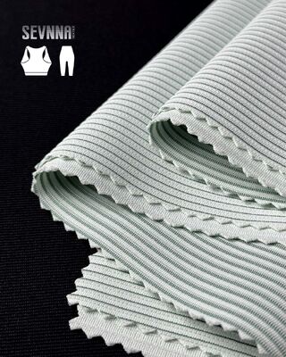 Oddychająca wilgotność Wicking Yoga Wear Tkanina z rozciągającym się anty-zapachem i okrągłą dzianiną do odzieży aktywnej