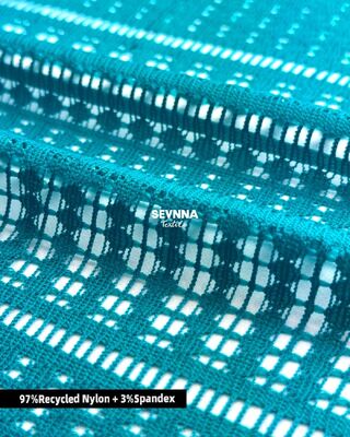 160gsm Jacquard Style Double Knit Fabric with Recycled Nylon for Durable and Comfortable Garments