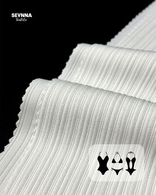 Dzianina poliestrowa z recyklingu, podwójna, z żakardowym wzorem i szerokością 160 cm, do ekologicznej odzieży