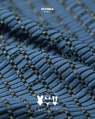 Tkanina na stroje kąpielowe z recyklingu 290 g/m², przyjazna dla środowiska, trwała, materiał na letnie stroje kąpielowe