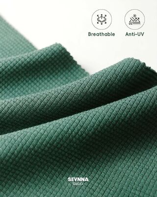 Wysokiej elastyczności teksturowana tkanina kąpielowa z 95% bawełny organicznej i 5% elastanu dla wysokiej trwałości kolorów