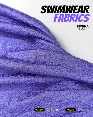 86% Tkaniny z nylonu z recyklingu UPF 50+ 245 gm Teksturowane tkaniny kąpielowe do kostiumów kąpielowych i odzieży sportowej o wysokiej wydajności