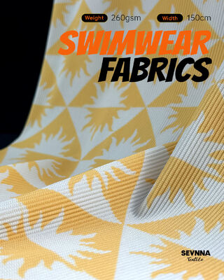 260 gm Wysokiej odporności na chlor UPF 50+ Teksturowane tkaniny kąpielowe do trwałych kostiumów kąpielowych