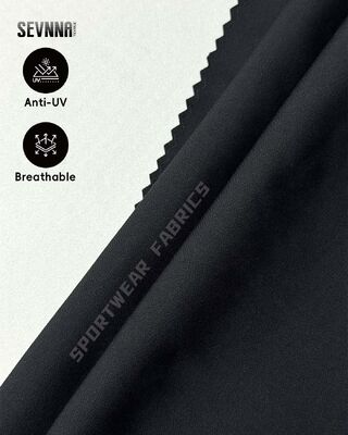 Wysokowydajna tkanina rowerowa z ochroną UV i gramaturą 190 g/m², wykonana w 79% z poliestru z recyklingu + 21% elastanu