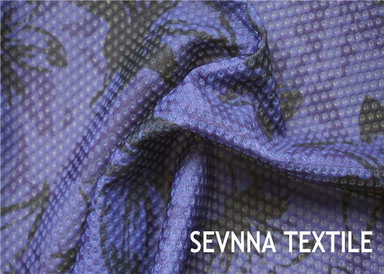 Semi Tull Textured Tkanina z nylonu z recyklingu Odzież sportowa z żakardowymi paskami