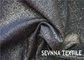 Metallic Printed دایره ای Silver Nylon Fabric Double Knitting Free Cuttable Stretchy
