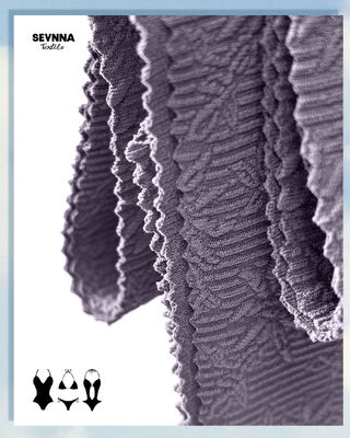 Tekstylia kąpielowe 320 g/m² UPF 50+ o teksturowanej powierzchni, o wysokiej odporności na chlor, do produkcji trwałych strojów kąpielowych