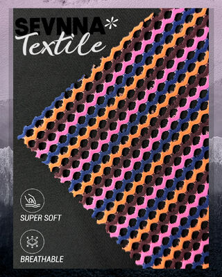 Wrinkle Resistant Breathable Recycled Polyester Fabric Machine Washable for Fashion and Home Use