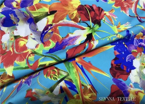 Materiał mini bikini z nadrukiem w kwiaty, 180gsm Lycra Bathing Suit Fabric