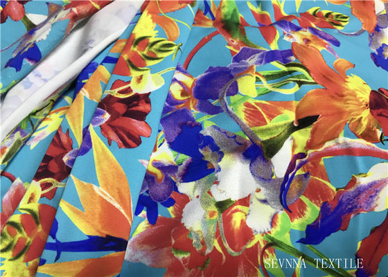 Materiał mini bikini z nadrukiem w kwiaty, 180gsm Lycra Bathing Suit Fabric