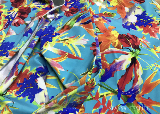 Materiał mini bikini z nadrukiem w kwiaty, 180gsm Lycra Bathing Suit Fabric