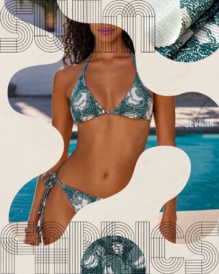 Two Way Elastic Eco Friendly Swimwear Fabric with 92% Recycled Nylon + 8% Spandex and Chlorine Resistant for Sustainable Swimwear