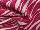 Różowy druk zebry Superfine Fibre Joga Wear Fabric Zwykły barwiony