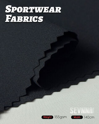 Tkaniny do biegania z 4-stronnym rozciąganiem, UPF 50+ ochroną przeciwsłoneczną i szybkim suszeniem