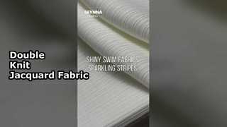 Dzianina poliestrowa z recyklingu, podwójna, z żakardowym wzorem i szerokością 160 cm, do ekologicznej odzieży