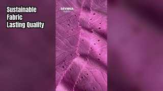 Ekologiczna tkanina poliestrowa z recyklingu, zaprojektowana dla zrównoważonych marek modowych skupiających się na środowisku